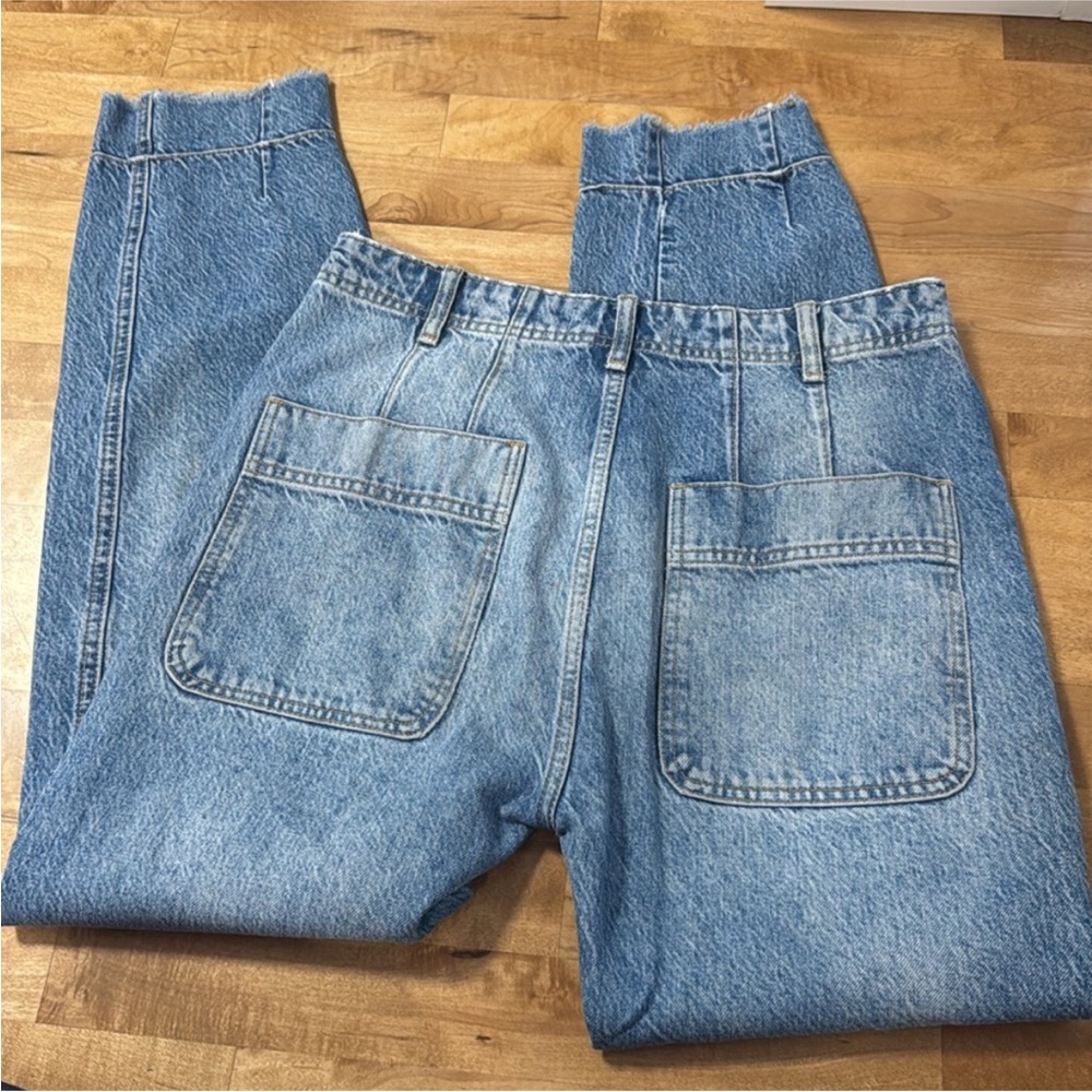 Free People Relaxed Fit Light Blue Jeans